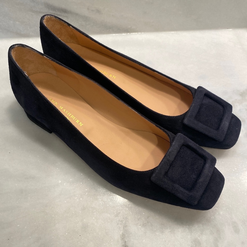 Ann Mashburn  navy suede